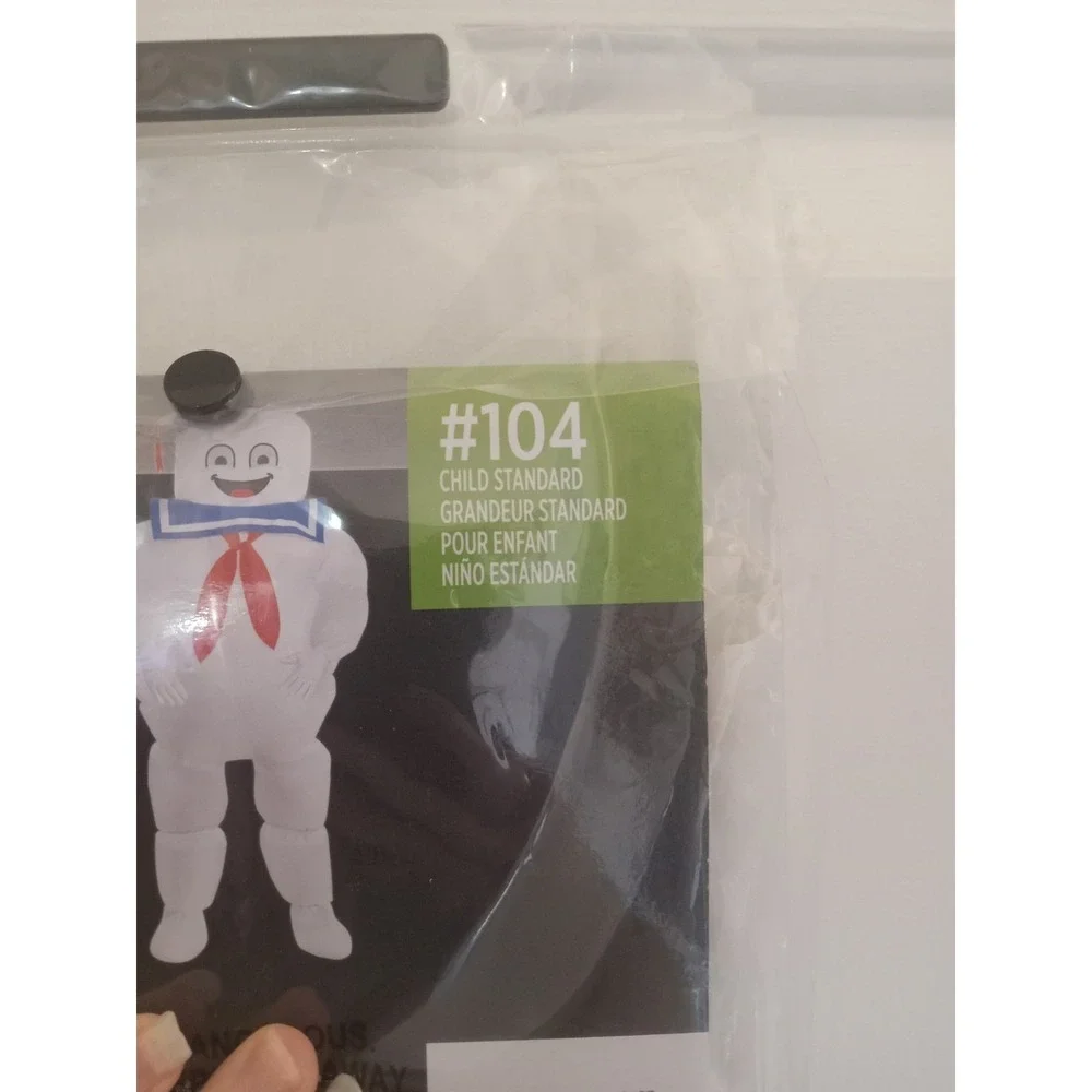 Ghostbusters Movie Inflatable Stay Puft Marshmallow Man Kids Costume Size 10 New - Picture 7 of 14